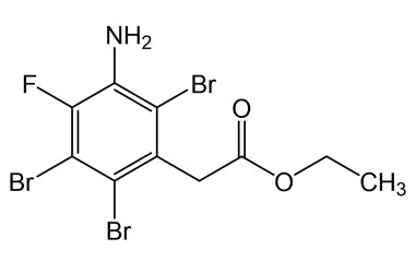 Ethyl 2-(3-amino-2,5,6-tribromo-4-fluorophenyl)ace PA 05 0551053