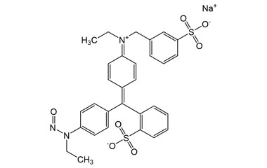 Sodium 2-((Z)-((Z)-4-(ethyl(3-sulfonatobenzyl)imin PA 27 0033655